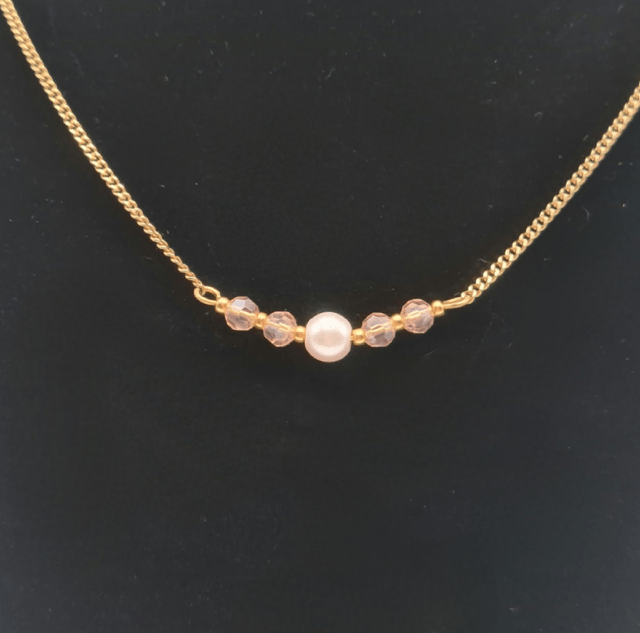 Victoria rose/doré (Collier)
