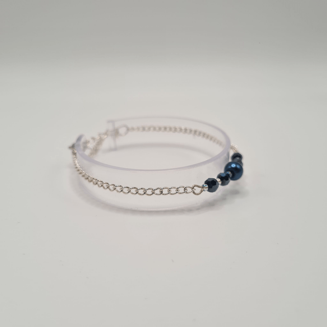 Victoria bleu/argenté (Bracelet)