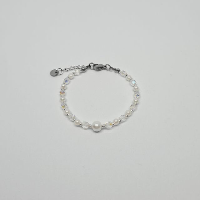 Santorin blanc/argenté (Bracelet) 