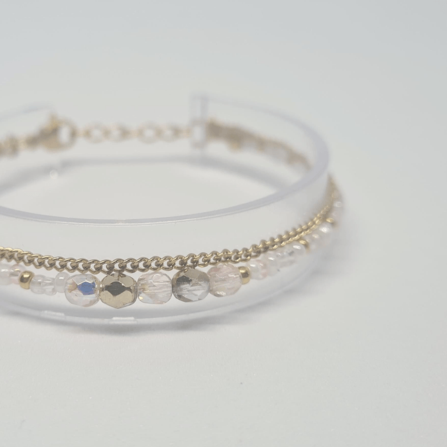 Valentina rose/doré (Bracelet)