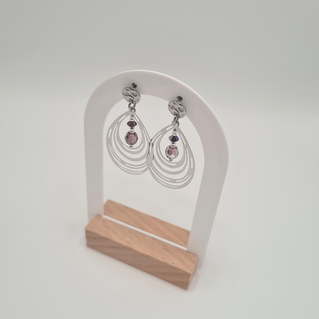 Liya argenté (Boucles d'oreilles)