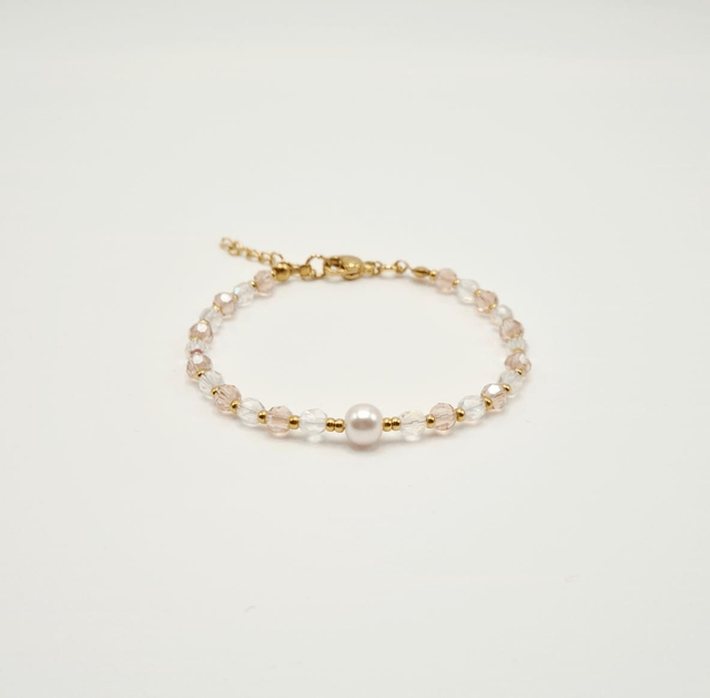 Santorin rose/doré (Bracelet)