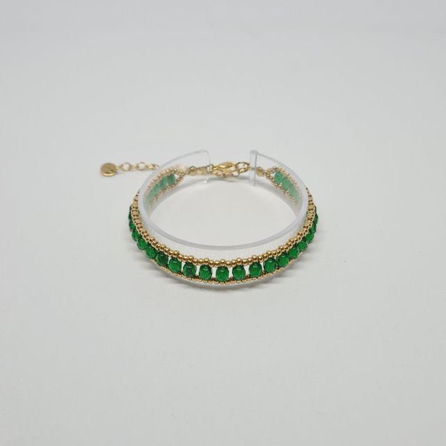 Marquise vert/doré (Bracelet)