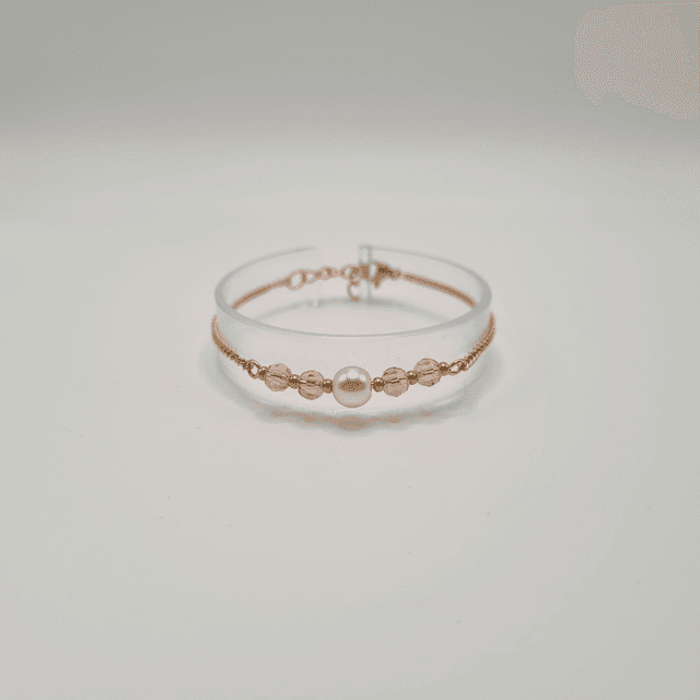 Victoria rose/doré (Bracelet)
