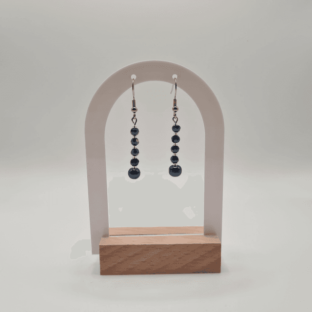 Victoria bleu/argenté (Boucles d&#039;oreilles)