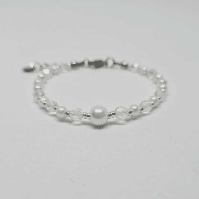 Santorin blanc/argenté (Bracelet) 